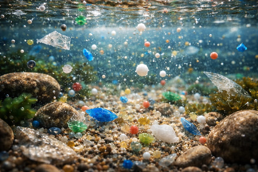 microplastice, nanoplastice